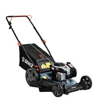 SENIX LSPG-M7 21-Inch Gas Push Lawn Mower with 140 cc 4-Cycle Briggs & Stratton Engine, Bagging, Mulching, and Side Discharge, 6-Position Dual Lever Height Adjustment