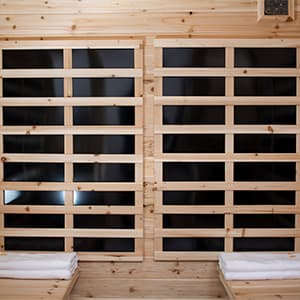 Saunas 904V Far Infrared Sauna, Outdoor Wooden Dry Sauna Low EMF (Hemlock Wood, 4-Person Size)