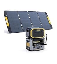 Vtoman 3096Wh Solar Generator with 200W Solar Panel & Extra Battery Included, 1800W (Peak 3600W) LiFePO4 Battery Power Station for Power Outages, RV, Camping, Emergencies