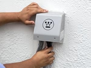 Westinghouse 11000 Peak Watt Dual Fuel Portable Inverter Generator, Remote Electric Start, Transfer Switch Ready, Gas and Propane Powered, Low THD - Safe for Electronics, Parallel Capable, CO Sensor