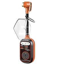 EyGde 50 Amp to 4 Prong 30 Amp Generator Adapter with Surge Protector - Patented NEMA 14-50P Twist Lock Male to L14-30R Female Plug, STW Cord with Circuit Analyzer for Generator