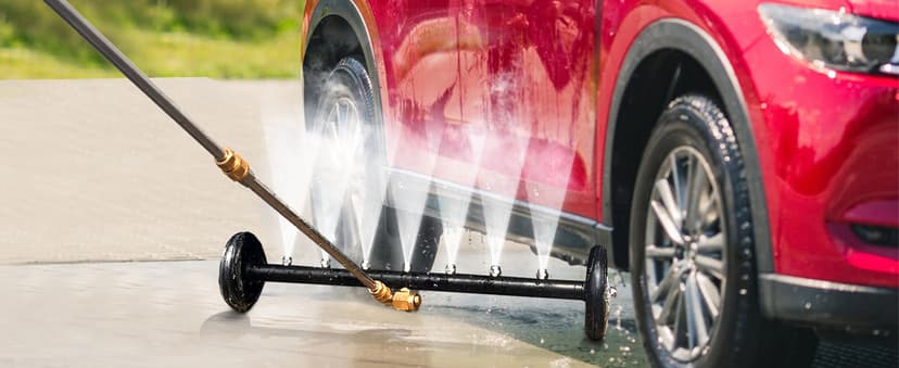 Tool Daily Dual-Function Undercarriage Cleaner, 24 Inch, Water Broom for Pressure Washer with 7 Nozzles, Under Car washer Attachment, 3 Pcs Extension Wand, 4000 PSI