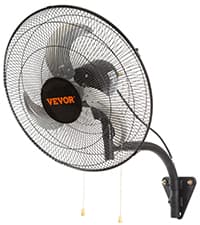 VEVOR 18 Inch Wall Mount Fan, 3-Speed IP44 Waterproof Industrial Fan, Max. 4150 CFM for Outdoor, Commercial, Residential, Greenhouse, Workshop, ETL Listed, 2-Pack