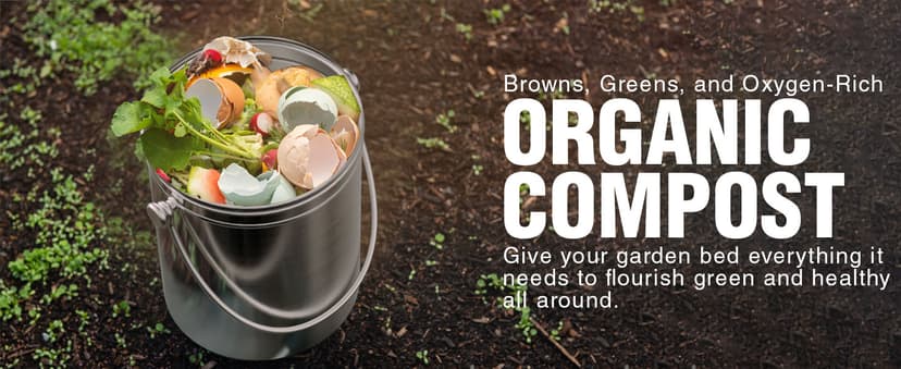 Utopia Kitchen Compost Bin for Kitchen Countertop, 1.3 Gallon Compost Bucket for Kitchen with Lid, Includes 1 Spare Charcoal Filter, Home Essentials - (Silver)