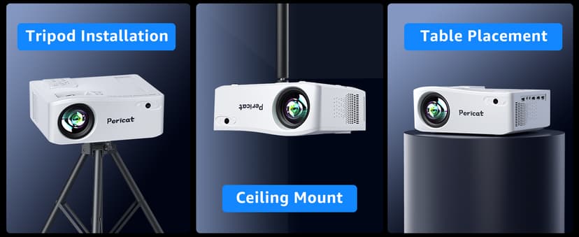 5G WiFi Bluetooth Projector, Native 1080P Outdoor Movie Projector with 300" Display, 380ANSI Home Theater Video Projector 4K Supported, LED Video Projector Compatible with TV Stick, Phone/PC