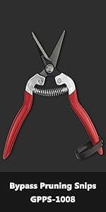 gonicc 8" Professional Sharp Bypass Pruning Shears (GPPS-1002), Tree Trimmers Secateurs,Hand Pruner, Garden Shears,Clippers For The Garden, Bonsai Scissors, Loppers