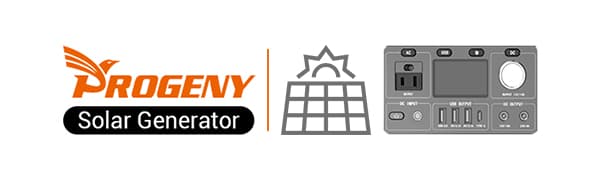 PROGENY 300W Portable Power Station, 299Wh/80818mAh Solar Generator, Regulated DC Output Backup Battery with Pass-Through Charging AC Outlet, Pure Sine Wave, LED Light Power Station for CPAP Camping