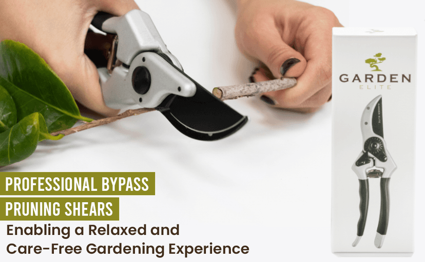 Razor Sharp Bypass Pruning Shears - Lifetime Replacement - Free Extra Blade, Spring & eBook - Japanese Steel - Premium Hand Pruners - Garden Shears - Garden Clippers - Secateurs with Ergonomic Handles