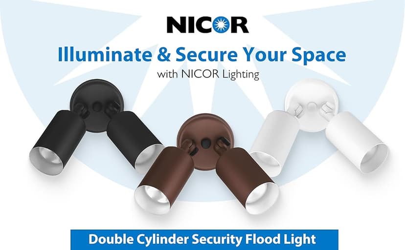 NICOR Lighting 11521 Flood Light, Black