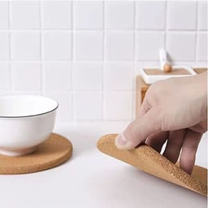 Cork Trivet, Trivets for Hot Dishes, Hot Pads for Kitchen Warm Gifts Cork Rounds for Relatives and Friends