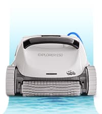 Dolphin (2024 Model) E10 Automatic Robotic Pool Vacuum Cleaner, Active Scrubber Brush, Top Load Filters Access, Ideal for Above-Ground Pools up to 30 FT in Length