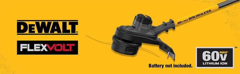 DEWALT FLEXVOLT 60V MAX* String Trimmer, 15-Inch, Tool Only (DCST970B)