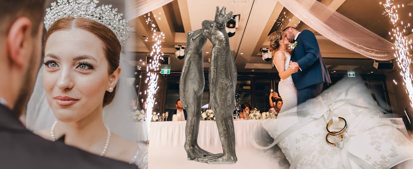 Frog Decor Garden Statue Decor Outside - Couple Kiss Plog Statue Outside Frog Figurines for Yard Patio Lawn Decorations Couple Frogs Front Yard Decorations Outdoor 3.5" 2" 8.75"