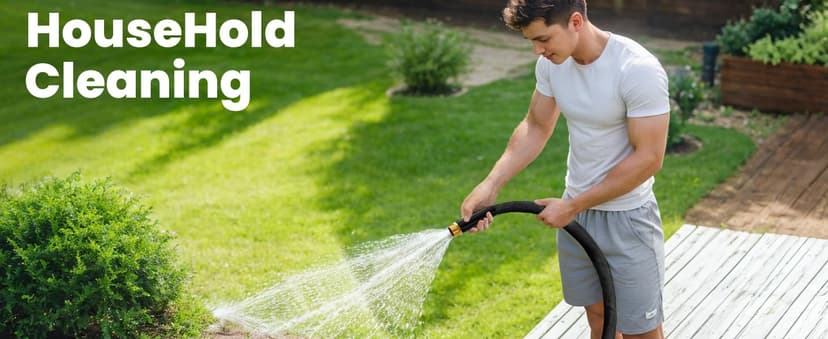 2025 Upgraded Non-Expanding Garden Hose, Lightweight, Flexible Ultra-Light Water Hose, Burst-Resistant, Lead-Free, Anti-Kink, High-Pressure (50 FT)