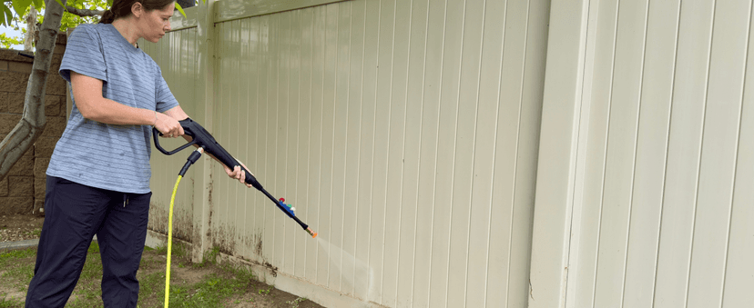 Pressure Washer Gun Set, Max W.P. 2320PSI, B.P. 5000PSI, M22-14mm & M22-15mm Fitting, 4 Stainless Steel Nozzle Tips & Holder, Replacement for Ryobi Powerstroke Greenworks and More Power Washers