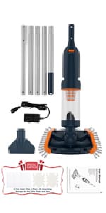 4 in 1 Rechargeable Spa Hot Tub Vacuum Cleaner for Hot Tub, Small Above Ground & Inground Pool - Magnetic Drive System, 90 Mins, Fine Mesh Filter Bags, Oil Absorbers, Pool Poles