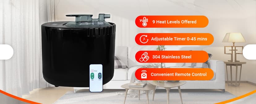 Sauna Box, Portable Sauna for Home, Large Sauna Tent with 3.0L Steamer for Full Body SPA, Easy Assembly Quick Heat-Up Sauna Experience