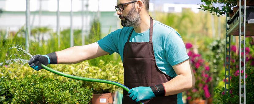 KAYGO Waterproof Work Gloves for Men and Women, Rubber Coated Non-slip Working Gloves for Garden, Outdoor Construction,KG150,Black,L