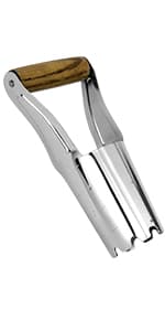 2024 New Upgrade Hand Dibber with 5 inches Measuring Scale, Easy to Grip L-Shaped Wood Handle Dibbler, Stamped Stainless Steel Tip Seed Dibber, 11.3'' Dibber for Sowing Seeds and Planting Seedlings