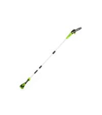 Greenworks 24V Brushless 10" Cordless Polesaw + Pole Hedge Trimmer Combo (Great For Pruning and Trimming Branches / Shrubs), 4.0Ah Battery and Charger Included