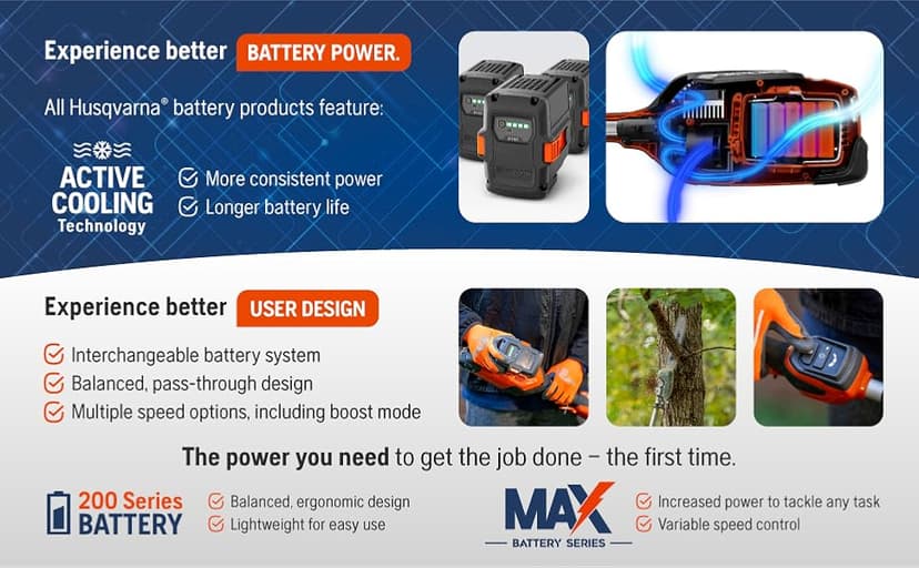 Husqvarna 330iKP Combi Switch + Pole Saw Attachment, 10-Inch Electric Pole Saw with 4 Ah Battery and Charger Included, 970701205