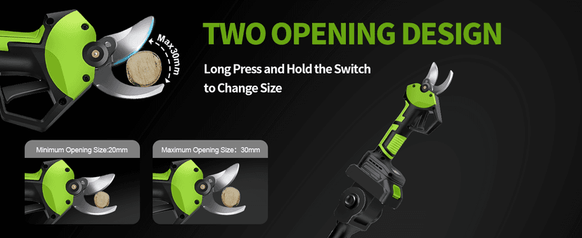 4-in-1 Pole Saw & Electric Pruning Shears, 8 Inch Pole Saws for Tree Trimming, Cordless Pruning Shears with 15ft Max Extension Pole, 2 * 4.0Ah Battery Powered Pole Saw Pole Pruner for Garden