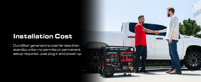 DS13000MX 13,000-Watt 500cc Dual Fuel Portable Generator