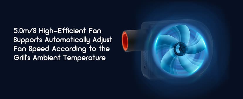 Wi-Fi & Bluetooth BBQ Smoker Temperature Controller with Automatic Smoker Fan, INKBIRD ISC-027BW Grill Thermometer with 4 Probes for Big Green Egg, Kamado Joe, Primo, Vision Grill, Akorn Kamado, Weber