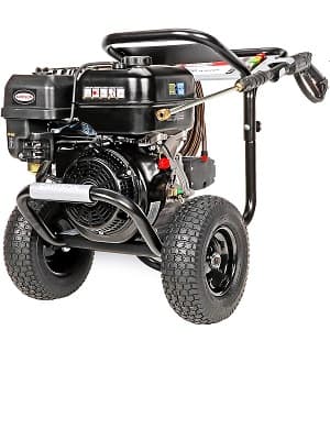 SIMPSON Cleaning PS60843 PowerShot 4400 PSI Gas Pressure Washer, 4.0 GPM, CRX 420cc Engine, Includes Spray Gun and Extension Wand, 5 QC Nozzle Tips, 3/8-inch x 50-foot Monster Hose, 49-State