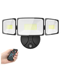 Onforu 60W LED Dusk to Dawn Outdoor Lighting, 6000LM Exterior Flood Light, IP65 Waterproof Outdoor 3 Adjustable Heads Photocell Security Lights Fixture, 6500K Floodlights for Garage, Patio, Yard