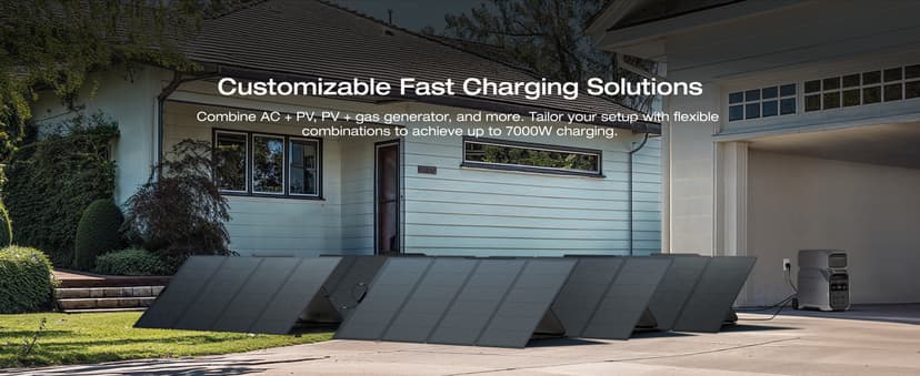 EF ECOFLOW DELTA Pro 3 Portable Power Station, 4096Wh LFP Battery, Expandable to 48kWh, 120/240V 4000W AC Output, Solar Generator for Home Use, Camping Accessories, Emergencies, Power Outages, RVs