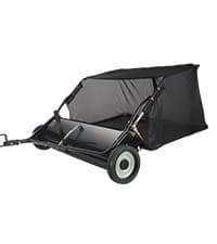 VEVOR 52 Inch Lawn Sweeper Tow Behind, 26 cu.ft. Large Pull Behind Grass Sweeper, Heavy Duty Leaf & Grass Collector with Dumping Rope Design, Adjustable Sweeping Height for Picking Up Debris & Grass