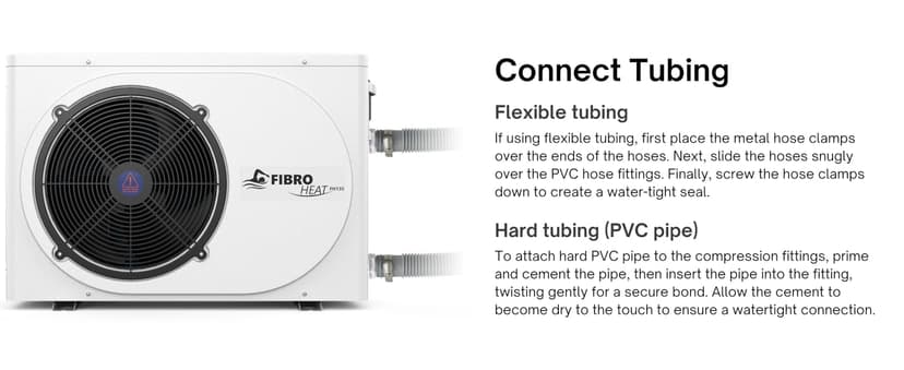 FibroPool Swimming Pool Heat Pump - FH135 35,000 BTU - for Above and In Ground Pools and Spas - High Efficiency, All Electric Heater - No Natural Gas or Propane Needed