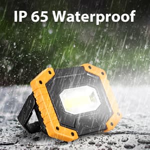 Tekstap LED Work Light Rechargeable, 30W 2000LM Portable Waterproof Rechargeable Work Lights with Stand, Battery Powered COB Flood Lights for Power Ouage Emergency Outdoor Camping Garage