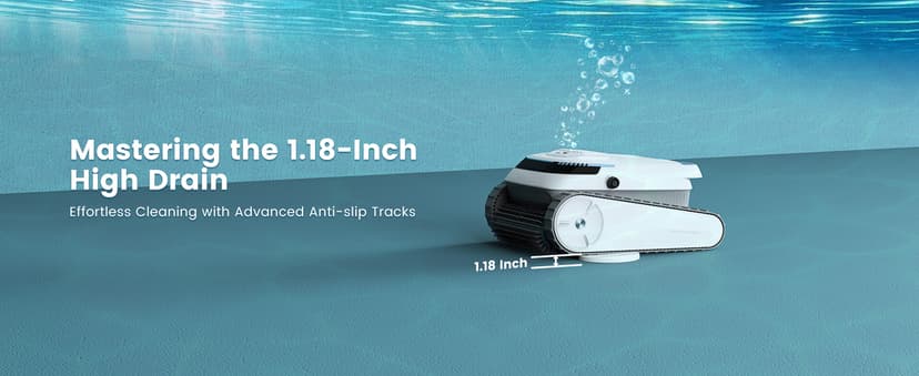 AIRROBO Pool Vacuum for Inground Pools, Smart Navigation Pool Cleaner Robot, Wall Climbing Pool Cleaner, Cleans Pool Floors, Walls & Waterline, 120 Min Run Time, for Above Ground & Inground Pools