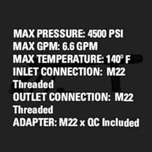 Simpson Cleaning Universal Pressure Washer Gun with Side Assist Handle for Cold Water Machines Use up to 4500 PSI