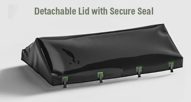 XXL 310 Gallon Extra Large Deck Box, Waterproof Outdoor Storage Box with Taller Side Panels for Patio Furniture Cushions, Pools and Garden Tools Green & Black