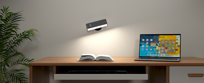 Honalia Adhesive Wall Lights for Bedroom 2 Pack, Rechargeable Wall Lights with Magnetic & Dimmable, 360 Rotation Cordless Wall Sconce, Peel and Stick Lights for Wall Bedside, Reading