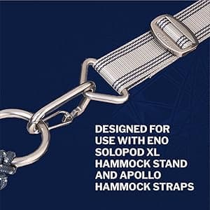 ENO SuperNest SL Hammock - 1 to 2 Person Backyard Hammock - Outdoor Patio Furniture for Backyard, Lawn, or Balcony - Coastal Blue