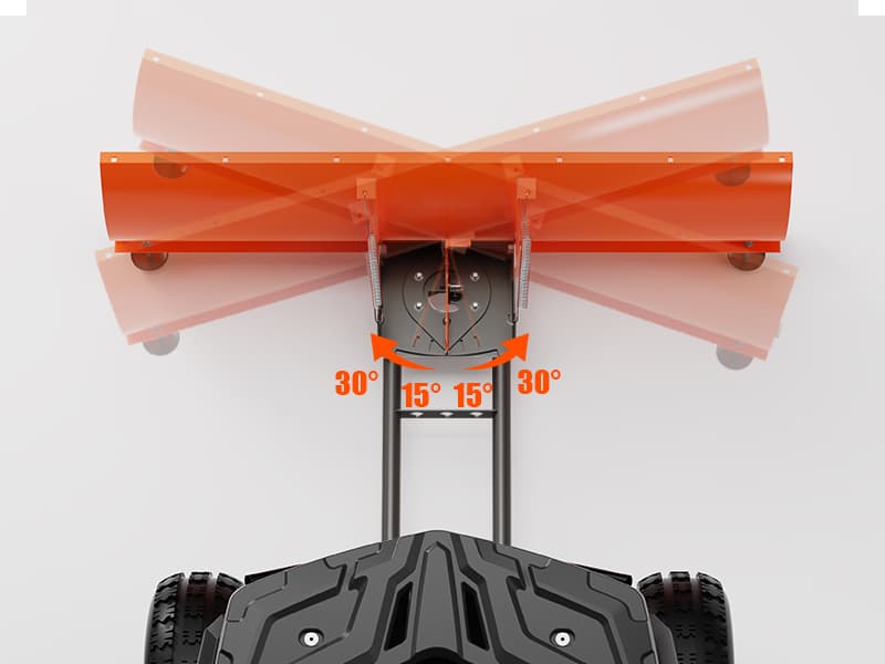 48" Snow Plow Blade Adjustable 0/15/30 Degrees- Heavy-Duty Plow Universal for ATVs, UTVs, and Lawn Tractors – Durable Steel Construction, Easy Mounting, Perfect for Driveway & Sidewalk Clearing