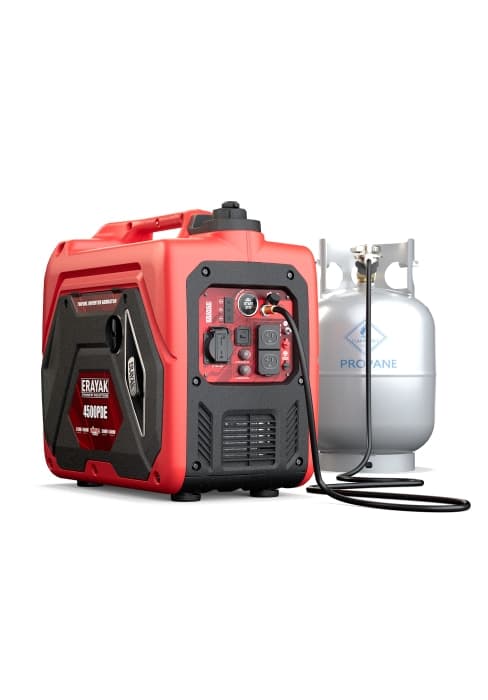 ERAYAK 4500W Portable Inverter Generator for Home Use, Super Quiet Small Generator for Camping Outdoor Emergency Power Backup, Gas Powered Engine, EPA Compliant