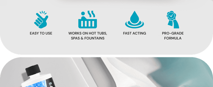 Hot Tub Defoamer - Spa Defoamer for Hot Tub Owners 32oz (2 Pack), Spa Anti Foam to Keep Foam Down, Hot Tub Chemicals Made in USA - AquaDoc