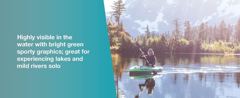 INTEX Challenger Inflatable Kayak Series: Includes Deluxe 86in Kayak Paddles and High-Output Pump – SuperStrong PVC – Adjustable Seat with Backrest – Removable Skeg – Cargo Storage Net