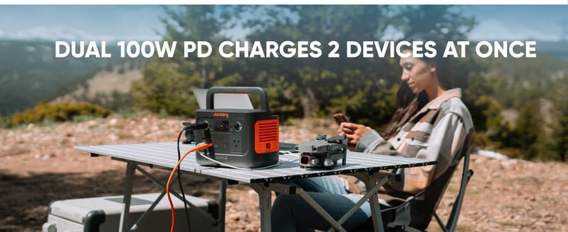 Jackery Solar Generator 240 v2 and 40W Mini Solar Panel 2024 New Version, 256Wh LiFePO4 Battery, 300W AC & 100W USB-C Output, Ultra Fast Solar Charging for Outdoors, Camping, Travel & Emergencies