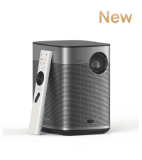 XGIMI MoGo 3 Pro NEW Outdoor Projector with PowerBase Stand, 2.5hrs Battery, Google TV with Licensed Netflix, Build-in Adjustable Stand, 450 ISO Lumens, ISA 2.0, 2 x 5W Harman Kardon