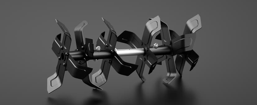 18 Inch 15 Amp Electric Tiller Cultivator, 24 Steel Tines for Gardening, Corded & High Power Garden Roto Tiller, 8.7'' Tilling Depth, 4-Adjustable Wheels, Foldable Handle, for Lawn Yard, Gray