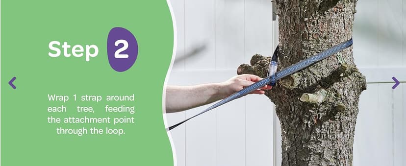 Durable Hammock 500 lb Capacity, Nylon Camping Hammock Chair - Double or Single Sizes w/Tree Straps and Attached Carry Bag - Portable for Travel/Backpacking/Beach/Backyard (Large, Blue & Light Blue)