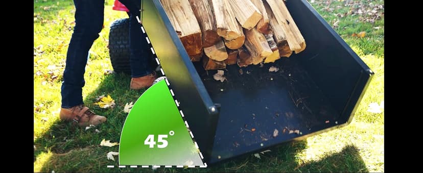 Yard Commander - 400LB Heavy Duty Tow Behind ATV Trailer Steel Dump Cart - 10-Cubic Feet Capacity - Garden Utility Trailer - Trailers with Removable Tailgate for Riding Lawn Mower Tractor