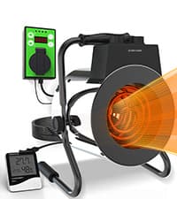 Buyplus Outdoor Heaters for Patio, 1500W Portable Space Heater with 3S Fast Heating, Overheat Protection, Electric Space Heater for Outdoor Indoor Use, Garage, Office, Bedroom, Greenhouse, Patio