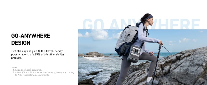 Anker SOLIX C300 Portable Power Station, Outdoor 288Wh LiFePO4 Battery, 300W (600W Surge) Solar Generator, 140W Two-Way Fast Charging, for Camping, Traveling, and Emergencies (Solar Panel Optional)